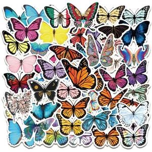 Butterfly Stickers 10pc Colorful Decals Notebook Laptop Water Bottle Journal